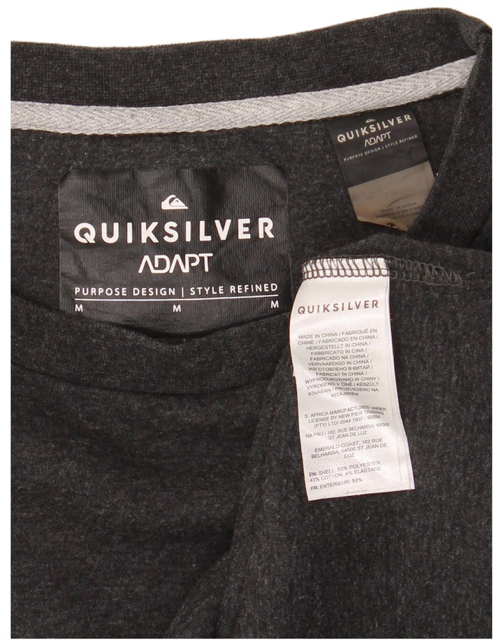 Felpa da uomo Quiksilver Maglione in poliestere chiazzato grigio medio