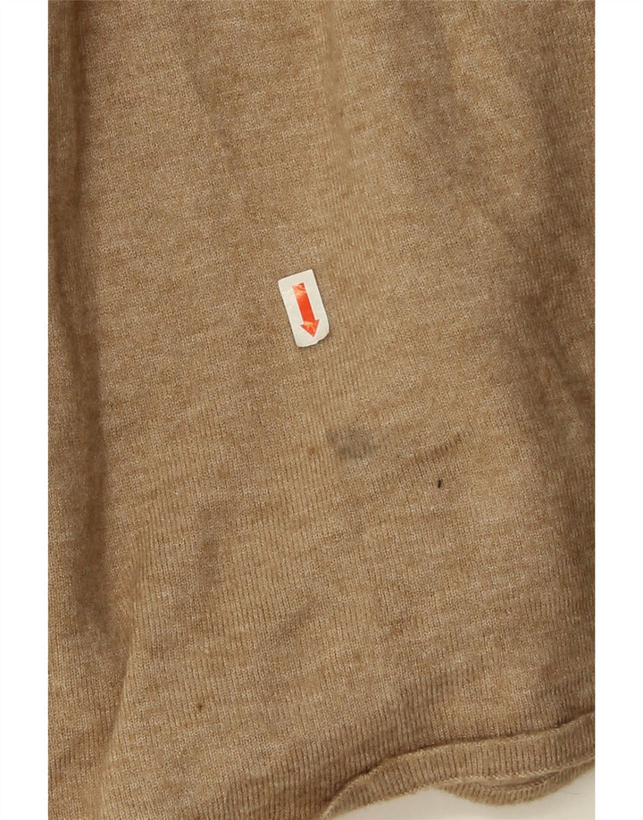 Maglione cardigan lungo da donna Zara UK 14 Beige medio