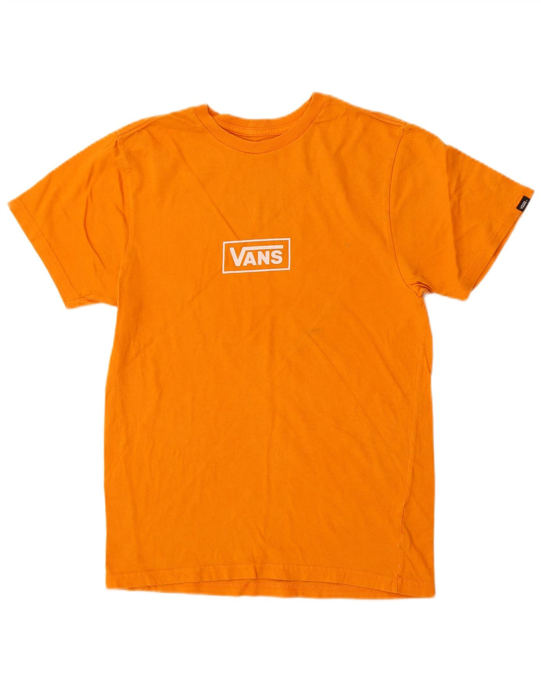 T-shirt grafica personalizzata da uomo Vans Top Small in cotone arancione