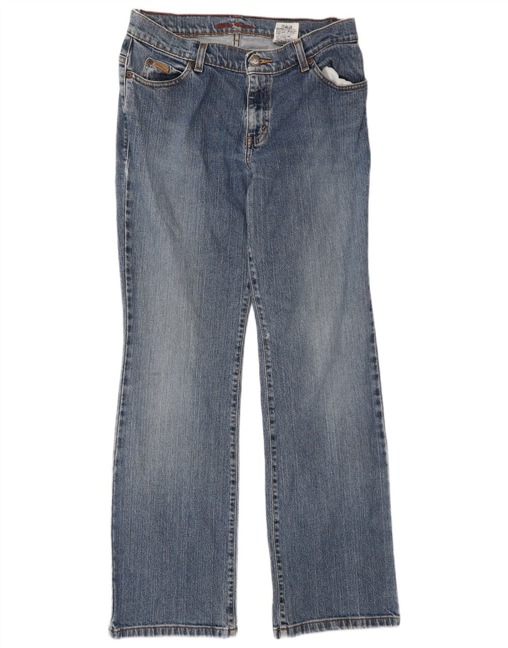 Jeans bootcut da donna Eddie Bauer US 8 medio W28 L32 cotone blu
