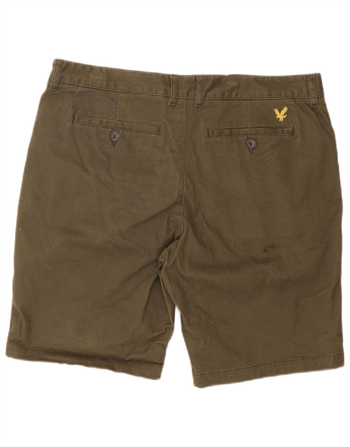 Pantaloncini chino da uomo LYLE & SCOTT W36 grandi in cotone kaki