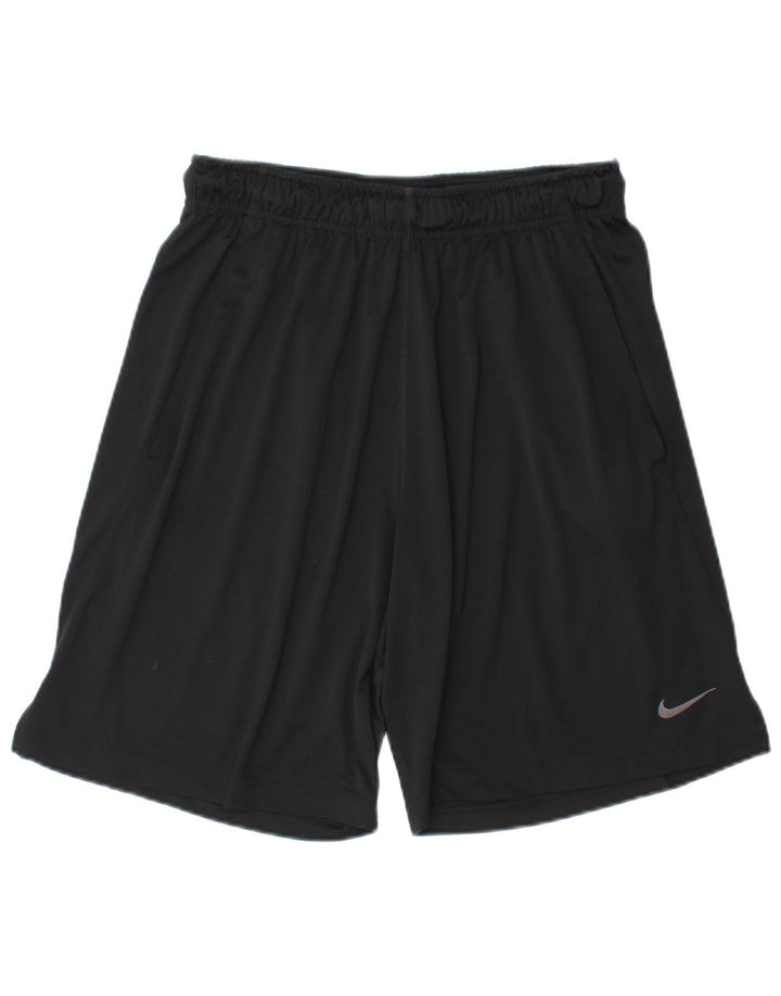 Pantaloncini sportivi Nike Dri Fit da uomo, poliestere medio nero