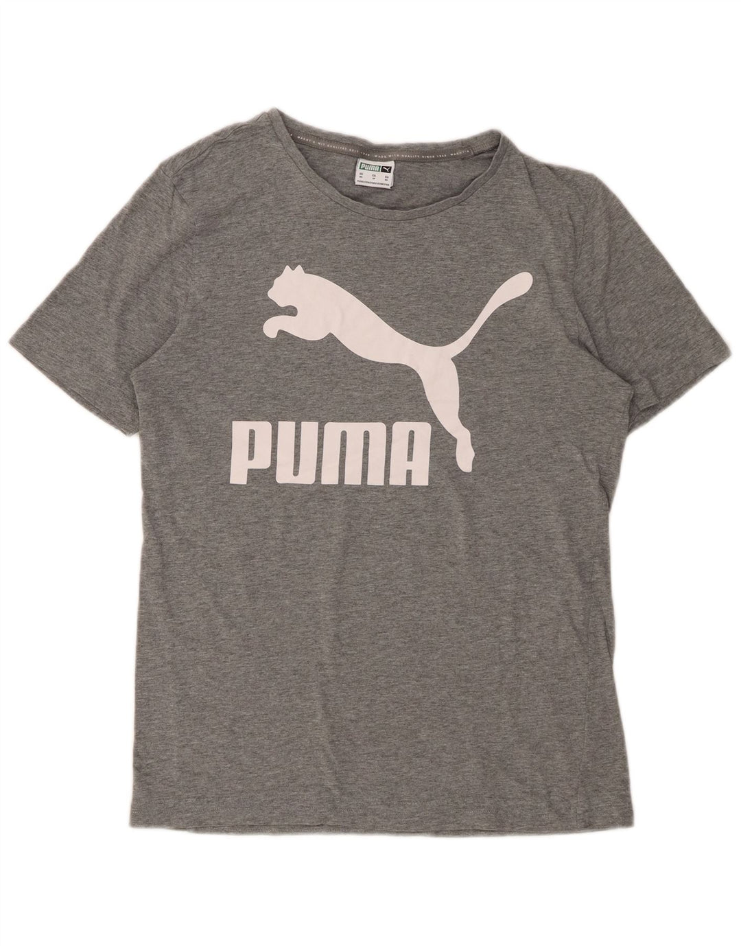 T-shirt grafica da uomo PUMA Top XS grigio chiazzato
