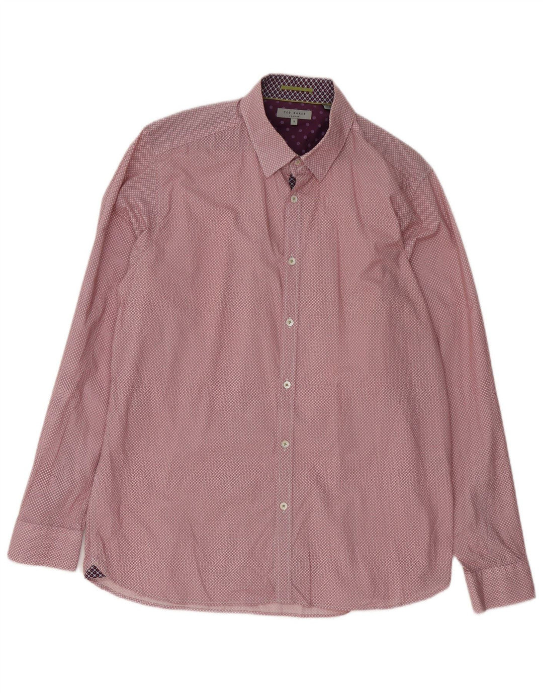 Ted Baker Camicia da uomo Taglia 5 XL Cotone floreale rosso