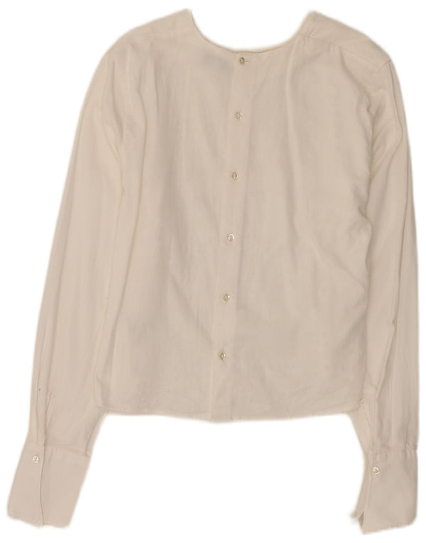 Enara Camicece Camicia in pizzo da donna Camicetta UK 12 Viscosa bianca media