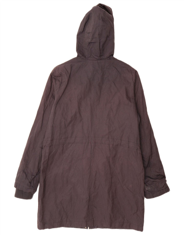 Giacca parka oversize con cappuccio da donna Oasis UK 10 piccola in cotone blu navy