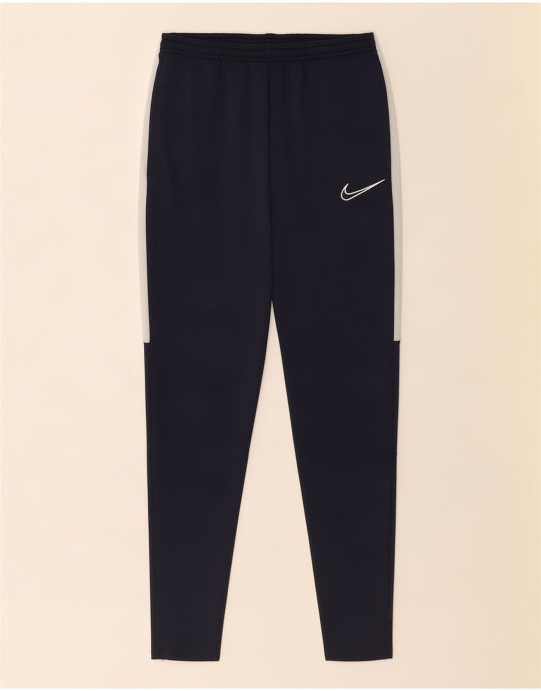 Pantaloni da tuta Nike Dri Fit da uomo, piccoli, in poliestere color block blu navy
