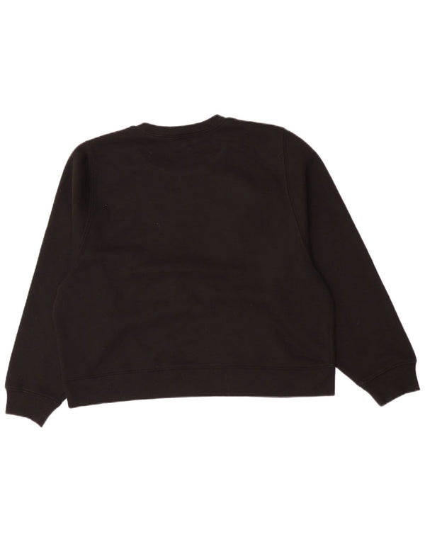 Felpa oversize da donna Zara UK 14 cotone nero medio