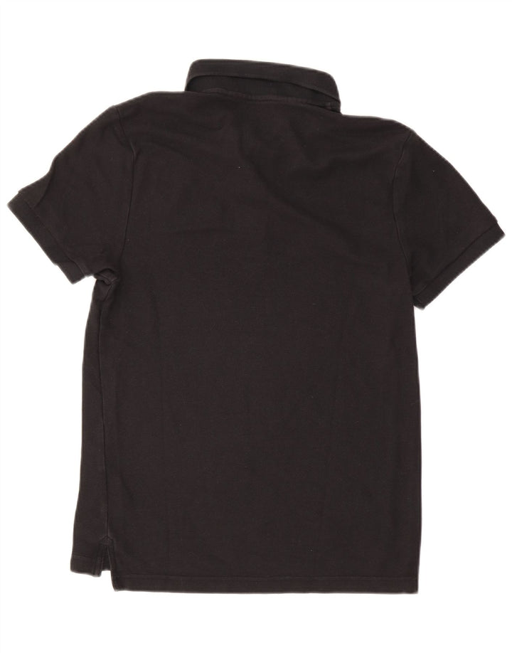 Polo grafica da uomo Nike in cotone nero medio