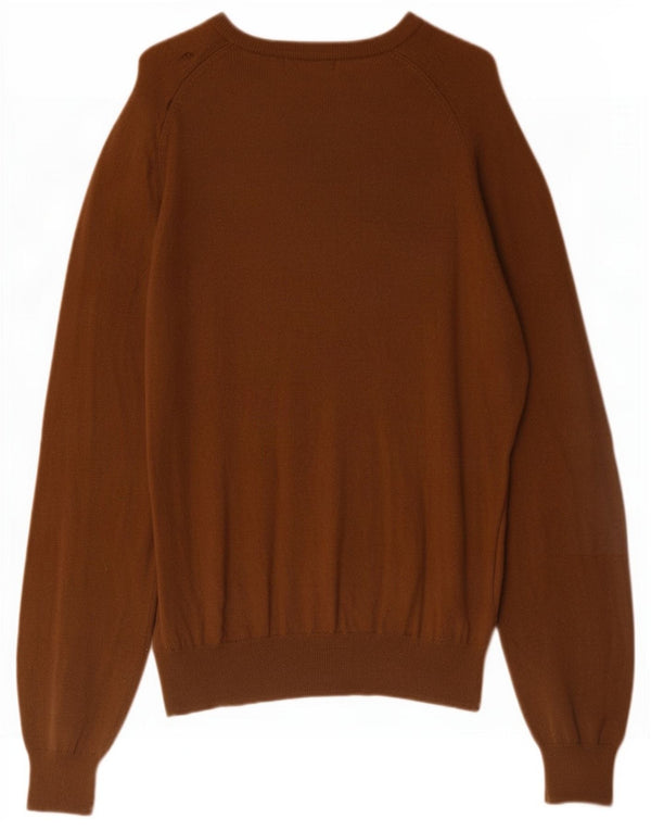 Marks & Spencer Maglione da uomo con scollo a V marrone medio Cashmere