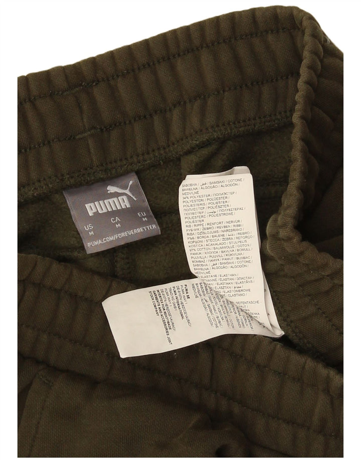 Pantaloni da tuta da uomo Puma Joggers in cotone verde medio