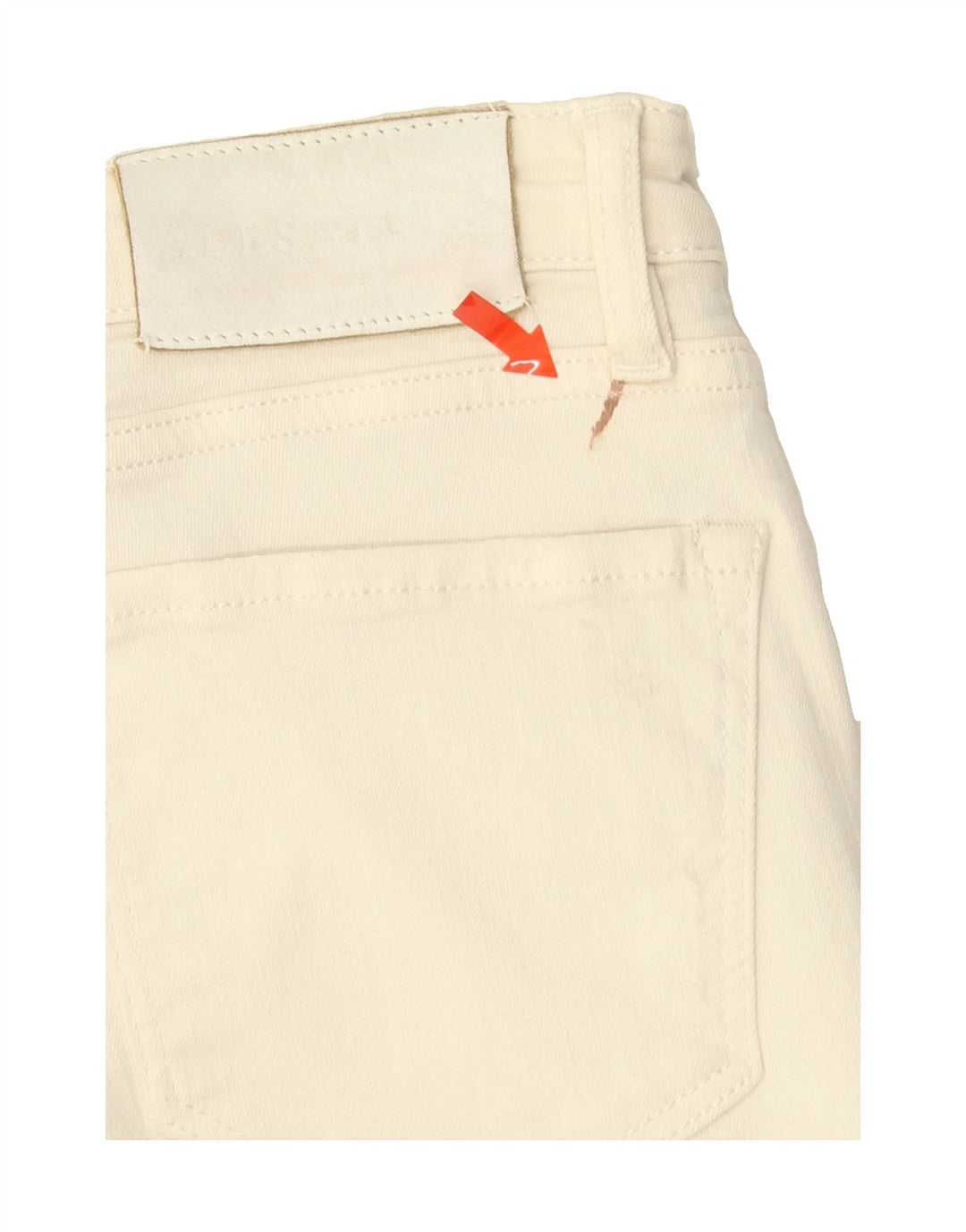 ALL SAINTS Womens Slim Jeans W28 L27 Off White Cotton Vintage All Saints and Second-Hand All Saints from Messina Hembry 