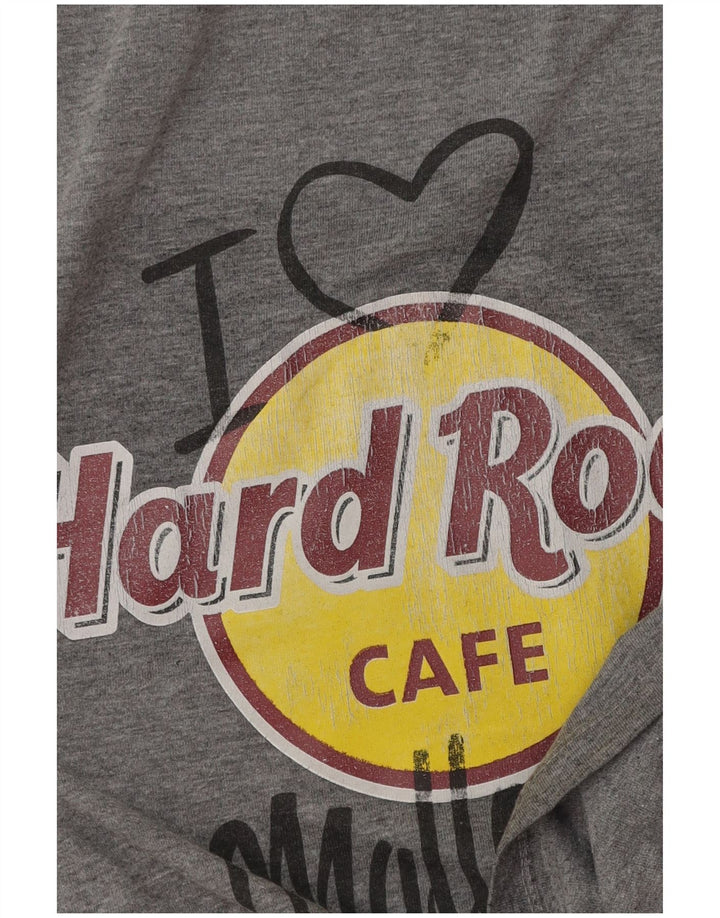 T-shirt grafica da donna Hard Rock Cafe Maiorca UK 14 Grigio medio