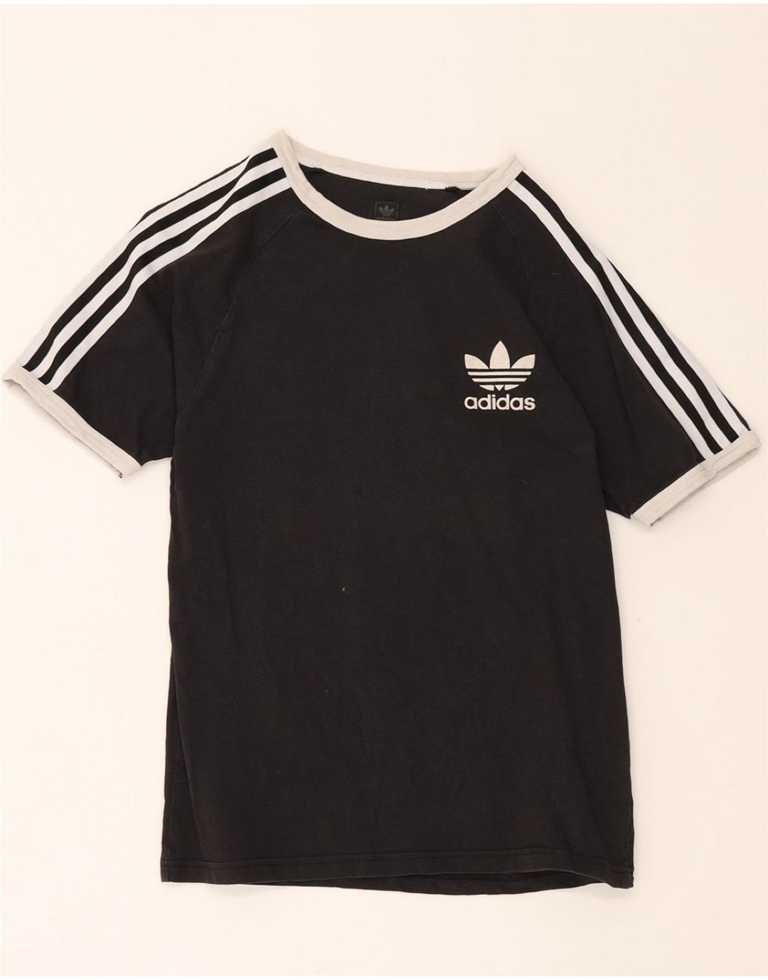 ADIDAS Mens T-Shirt Top Small Black Cotton Vintage Adidas and Second-Hand Adidas from Messina Hembry 