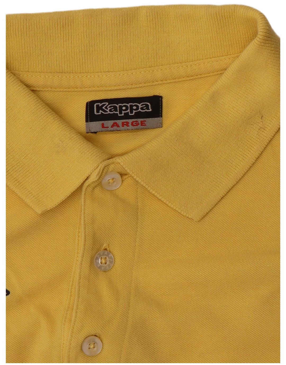 Polo Kappa Uomo Large Gialla