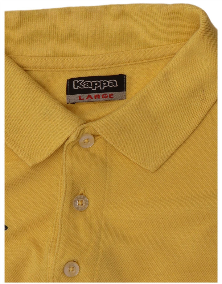 Polo Kappa Uomo Large Gialla