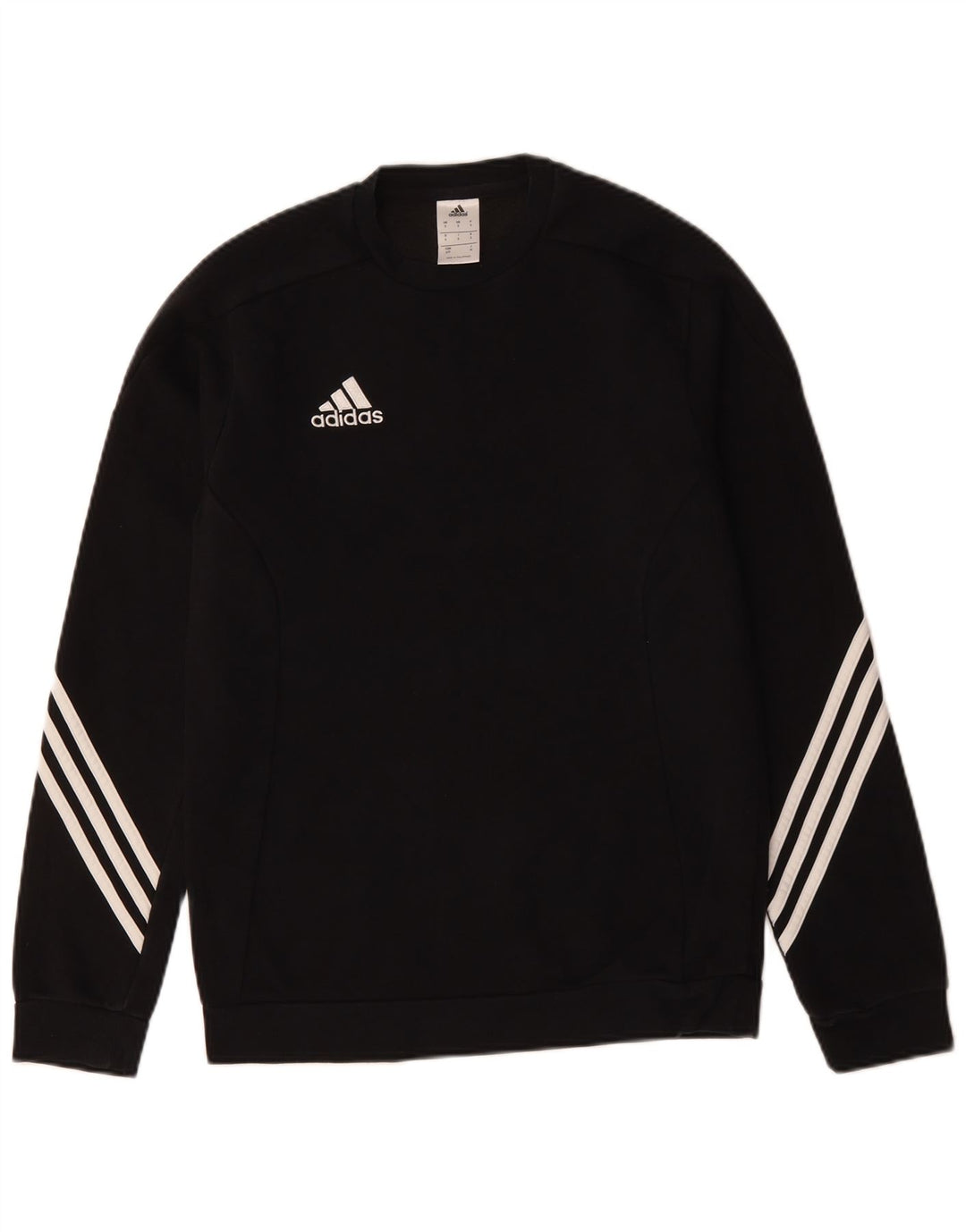 Felpa ADIDAS da uomo maglione piccolo cotone nero