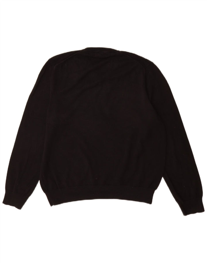 Maglione da uomo con scollo a V Marks & Spencer XL in cotone nero