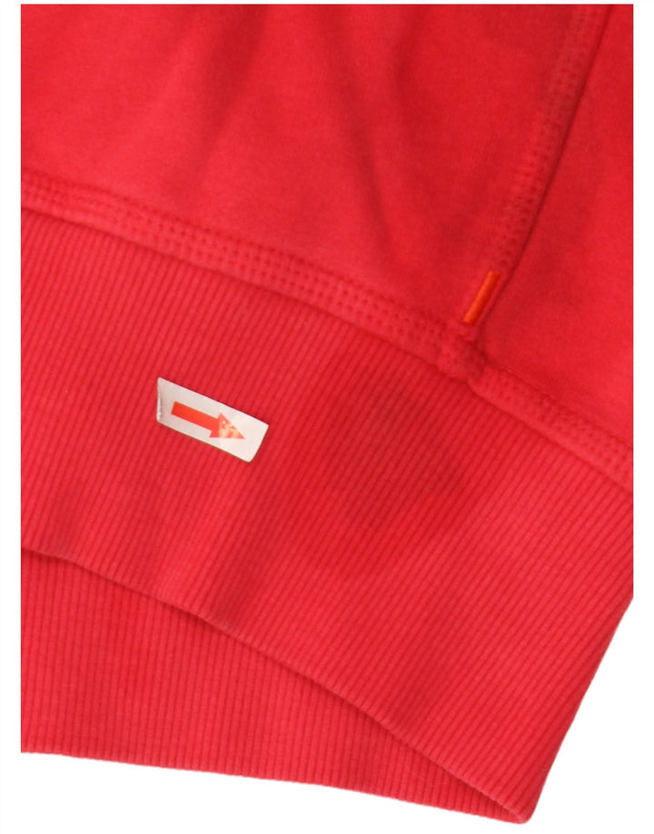 Felpa con cappuccio grafica da uomo Superdry Large rossa