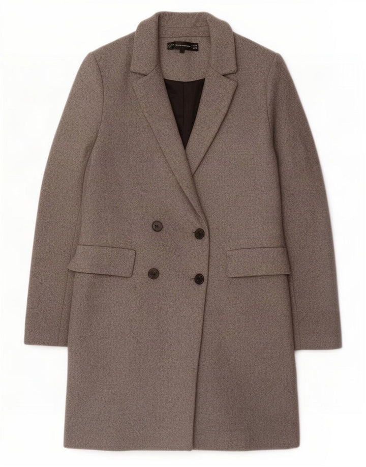 Cappotto doppiopetto oversize da donna Zara UK 6 XS Grigio