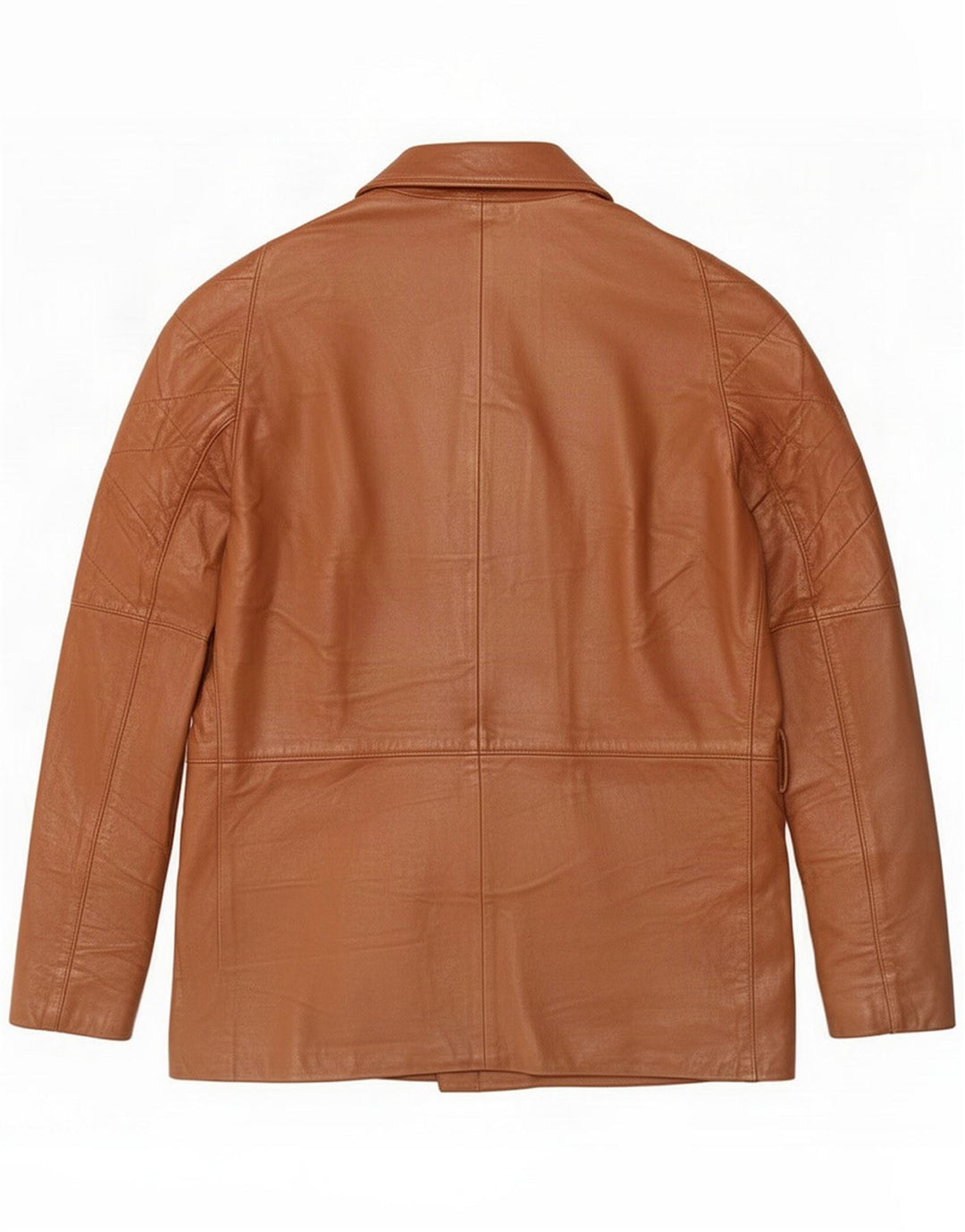 Giacca in pelle da uomo vintage IT 50 Large Marrone