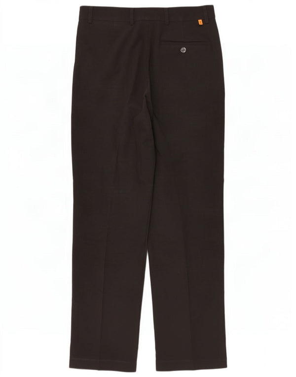 Pantaloni casual dritti da uomo Farah W34 L33 poliestere nero