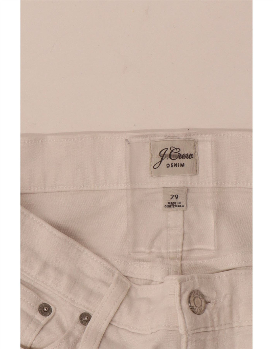 Pantaloni casual dritti da donna J. Crew W29 L28 bianchi