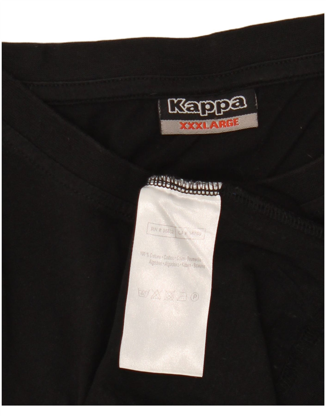 T-shirt uomo Kappa Top 3XL cotone nero