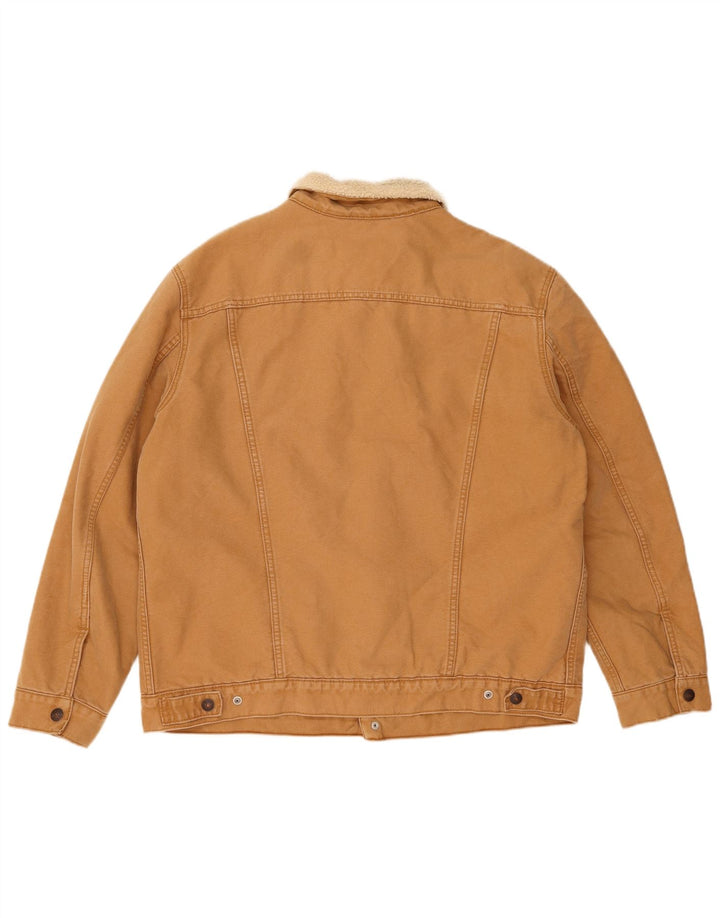 Giacca Sherpa da uomo LEVI'S UK 44 2XL Cotone marrone