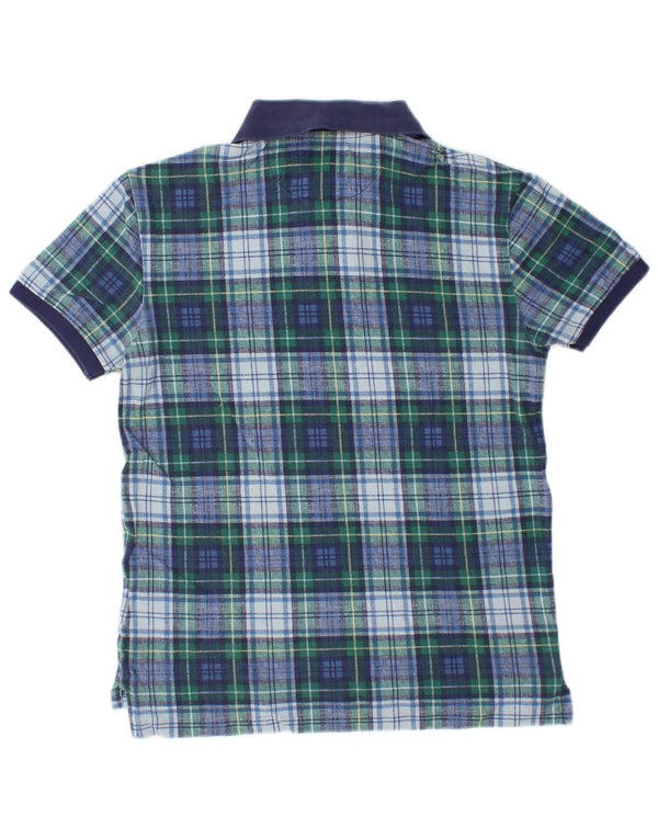 POLO RALPH LAUREN Polo da uomo slim fit personalizzata piccola in cotone a quadri blu