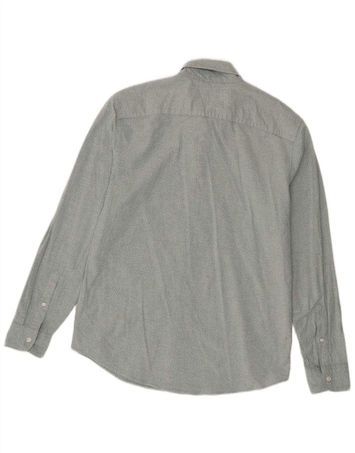 Camicia da uomo Abercrombie & Fitch in cotone blu medio