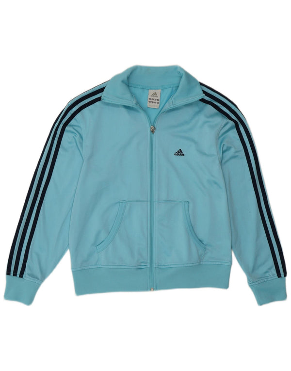 Giacca da tuta da donna Adidas UK 12 Medium Turchese Poliestere