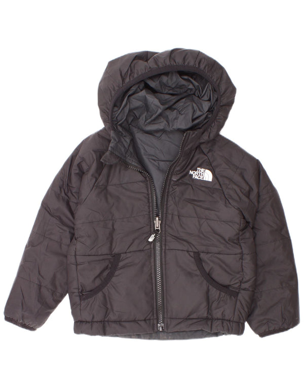 Giacca imbottita con cappuccio The North Face da bambino 18-24 mesi in poliestere nero