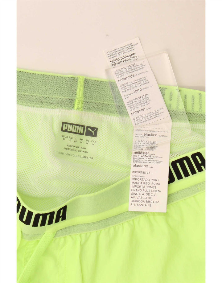Pantaloncini sportivi grafici da uomo Puma verde medio in poliammide