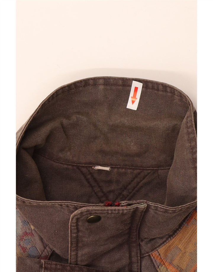 Giacca utility da uomo SALEWA UK 42 XL Cotone color block grigio
