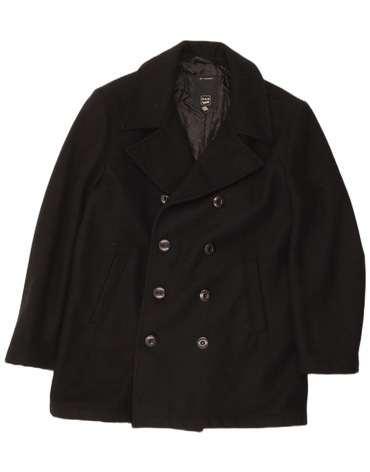 Cappotto doppiopetto da uomo Gas UK 40 grande nero