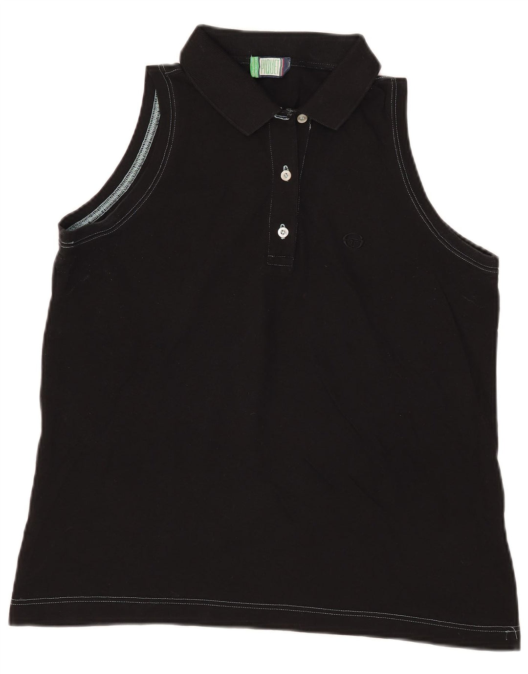 Polo senza maniche da donna Sergio Tacchini UK 12 Medium Nera