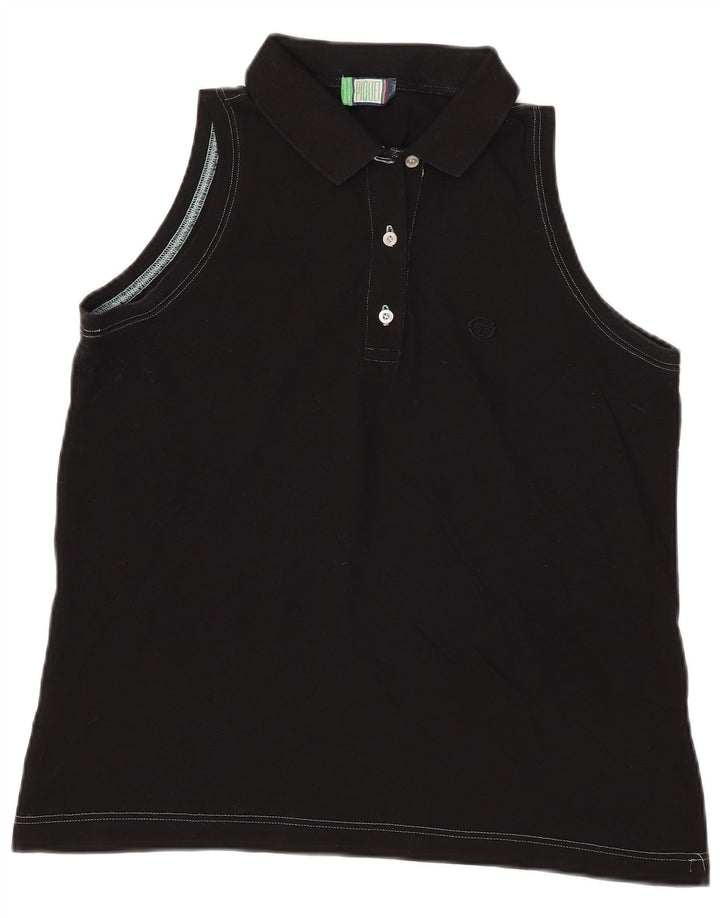 Polo senza maniche da donna Sergio Tacchini UK 12 Medium Nera