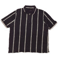 Polo da uomo con collo regolare con zip TED BAKER taglia 6 2XL a righe blu navy