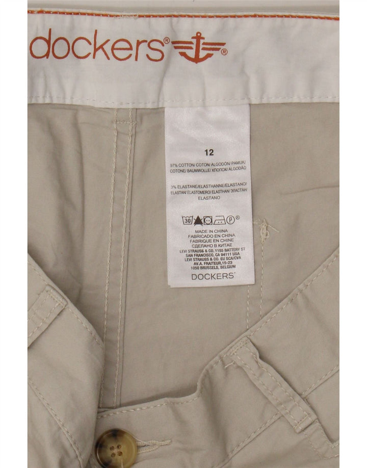 DOCKERS Womens Casual Shorts US 12 Large W34 Beige Cotton Vintage Dockers and Second-Hand Dockers from Messina Hembry 