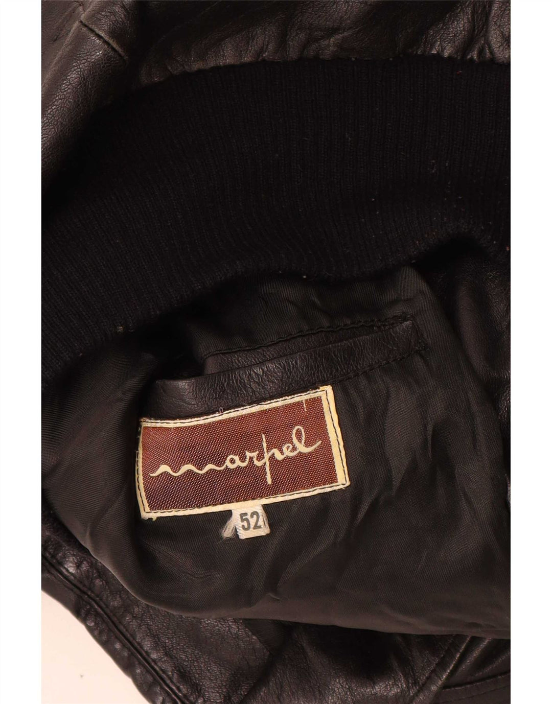 Giacca in pelle da uomo Marpel IT 52 XL Nera