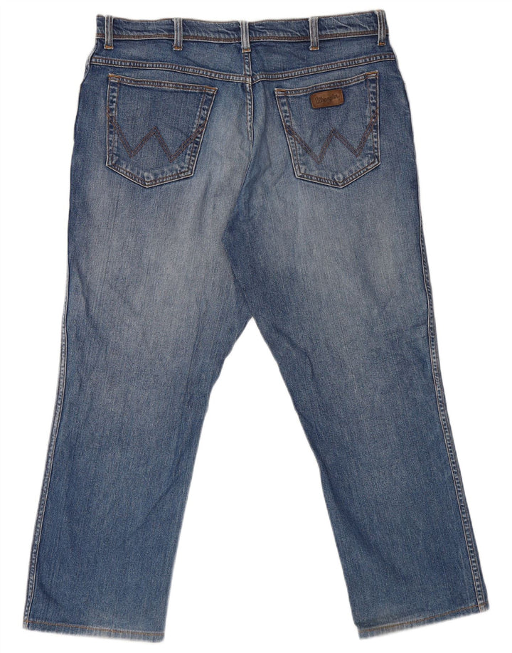 Jeans dritti da uomo Wrangler Texas W38 L27 cotone blu