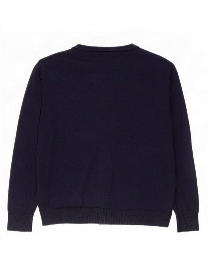 Maglione cardigan da uomo Gap grande in cotone blu navy