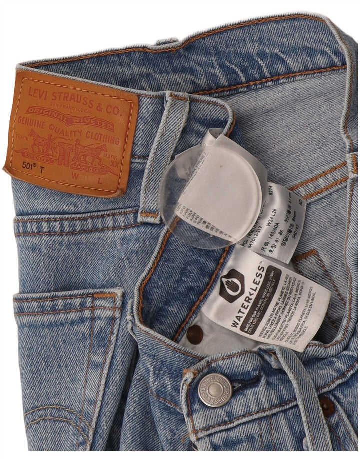 Jeans dritti 501 da donna Levi's W24 L28 cotone blu