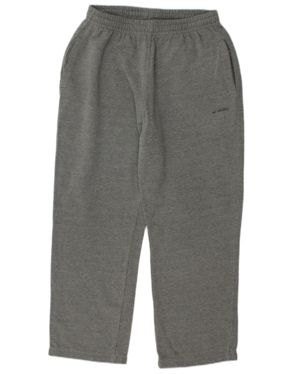 ASICS Womens Tracksuit Trousers UK 16 Large  Grey Flecked Cotton