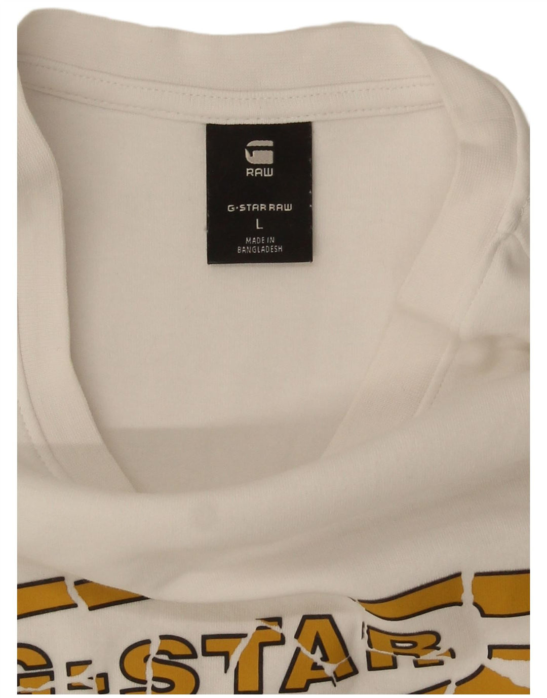 T-shirt grafica da uomo G-Star Top grande bianca