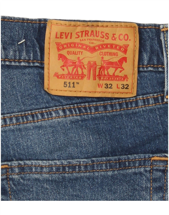 LEVI'S Jeans da uomo 511 slim W32 L32 cotone blu