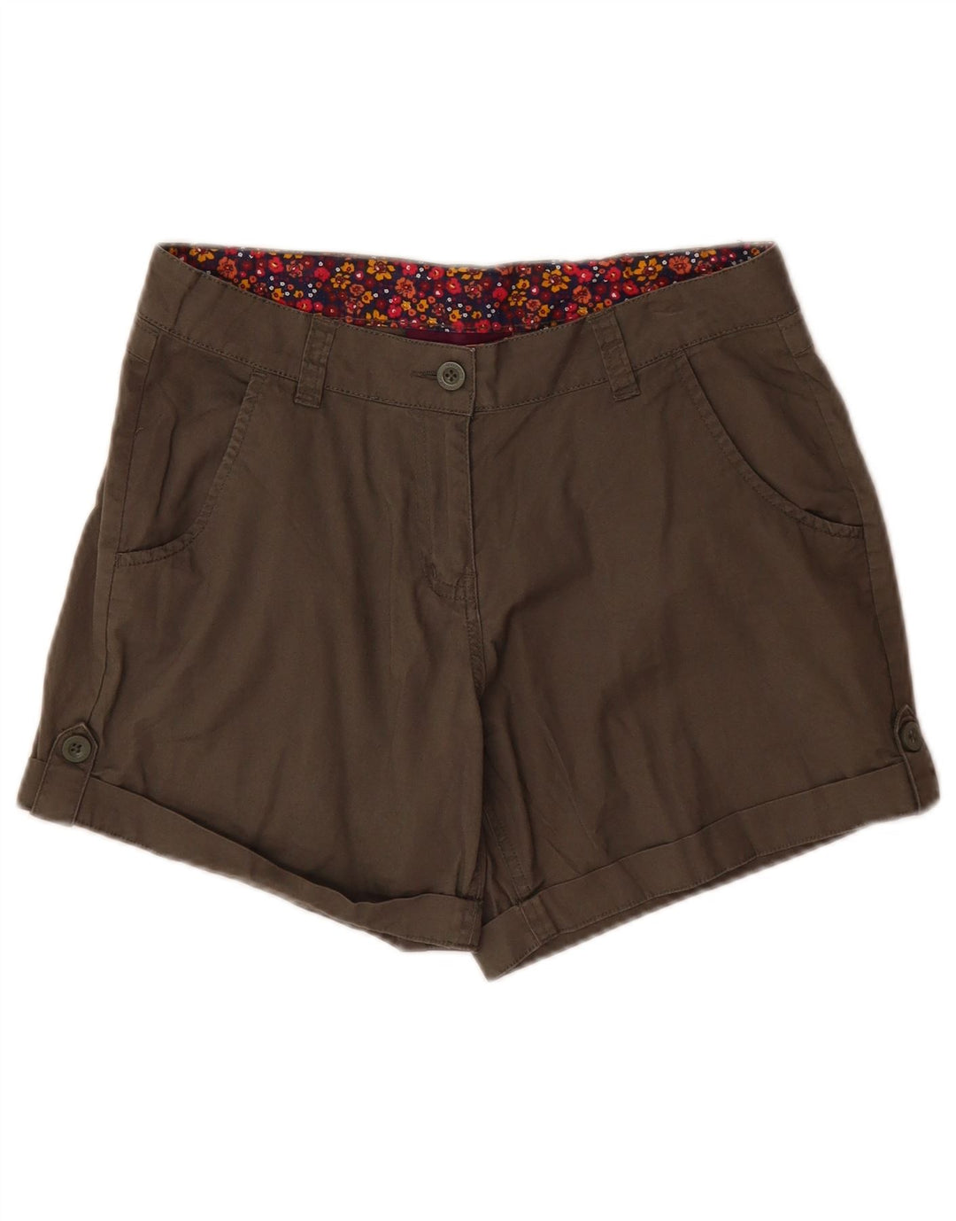 MOUNTAIN WAREHOUSE Pantaloncini chino da donna UK 10 piccoli W30 kaki