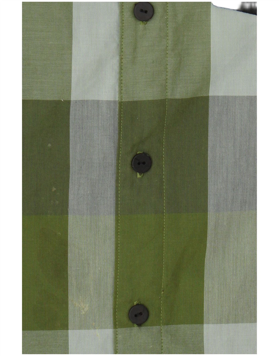 Maglia da uomo Adidas UK 40/42 Poliestere a quadri verde medio