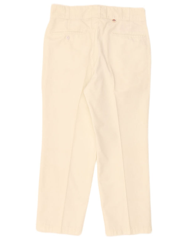 Pantaloni chino dritti da donna Dickies W34 L26 poliestere bianco
